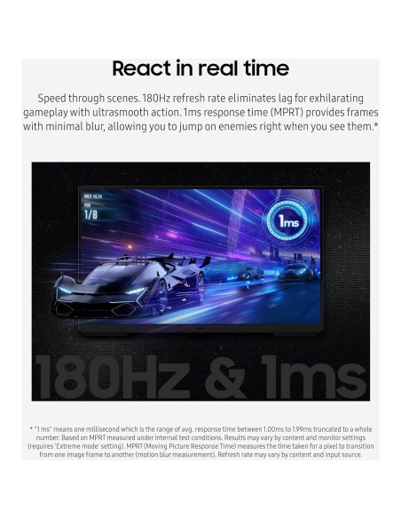 Monitor de Juegos Samsung Odyssey G3 24" FHD 180Hz 1ms