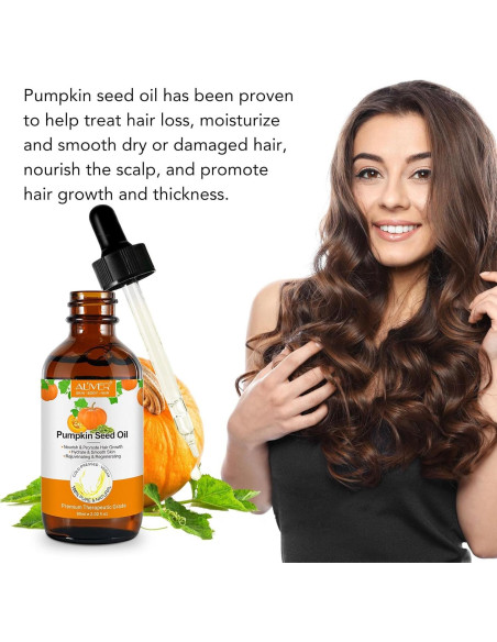 Aceite de Semilla de Calabaza Puro 60ml - Hidratante y Crecimiento Cabello