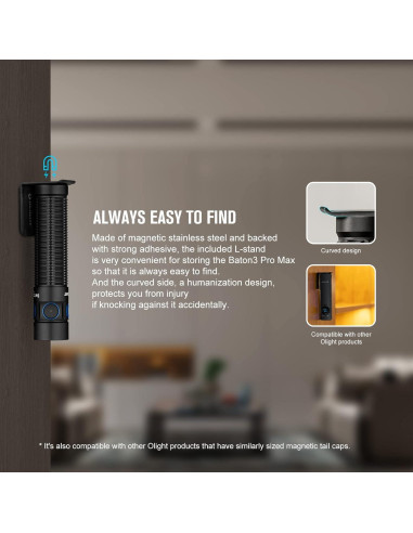 Linterna EDC OLIGHT Baton3 Pro Max 2500 Lúmenes Recargable