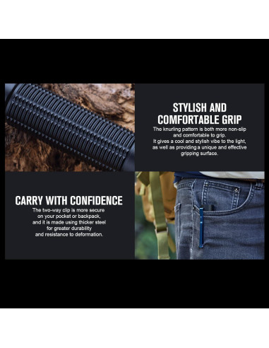 Linterna EDC OLIGHT Baton3 Pro Max 2500 Lúmenes Recargable