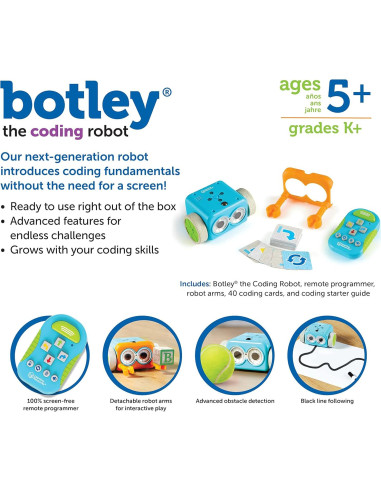 Robot de Codificación Botley Learning Resources - Set 45 Piezas