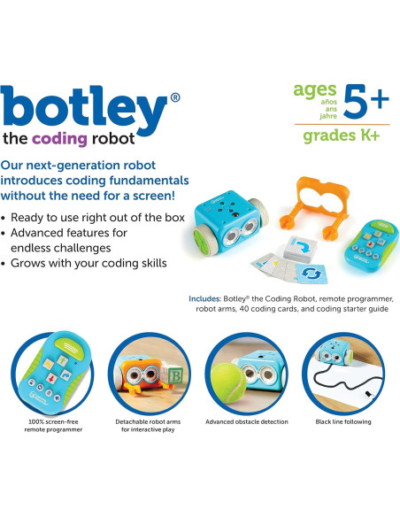 Robot de Codificación Botley Learning Resources - Set 45 Piezas Robot de Codificación Botley Learning Resources - Set 45 Piezas