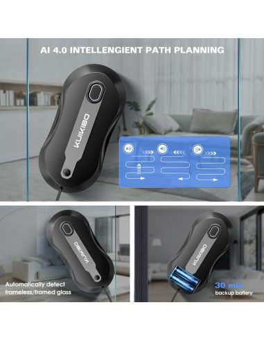 Robot Limpiador de Ventanas KUIKIBO S6 3500Pa Bajo Ruido