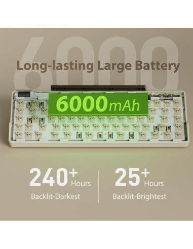 Teclado Mecánico Inalámbrico RK ROYAL KLUDGE M70 75% RGB