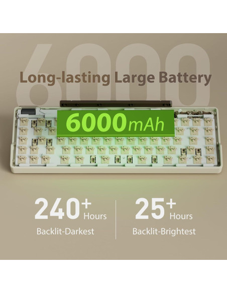 Teclado Mecánico Inalámbrico RK ROYAL KLUDGE M70 75% RGB