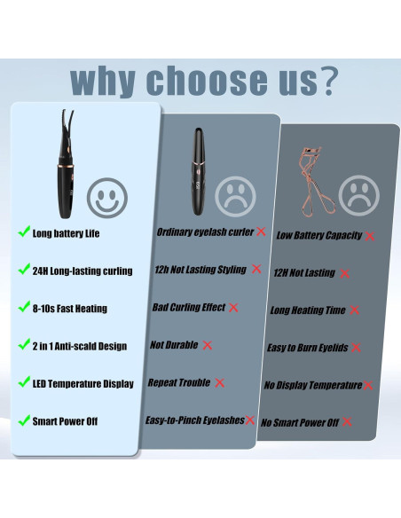 Rizadora de Pestañas Eléctrica Dust2Oasis 2 en 1 USB 24H