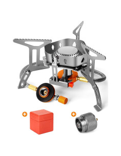 Estufa de Campamento Odoland 3500W Plegable a Prueba de Viento