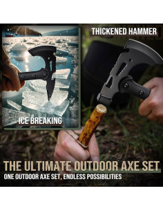 Hacha Táctica Freelander FT100 2-en-1 con Funda y Clip 2