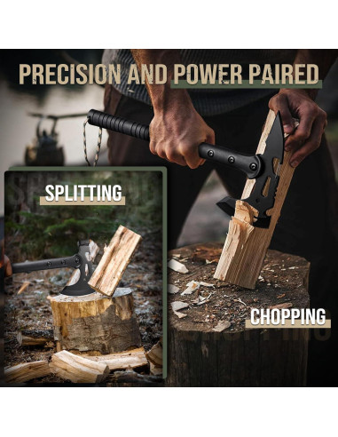 Hacha Táctica Freelander FT100 2-en-1 con Funda y Clip