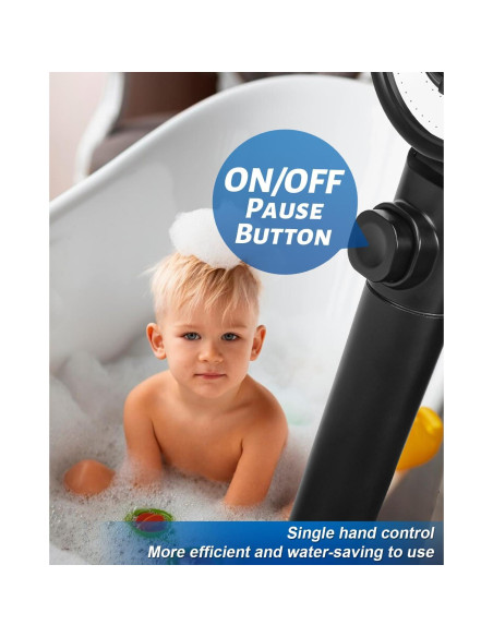 Cabezal de Ducha Filtrado Luxsego Doble Cara Alta Presión 149.86 cm Cabezal de Ducha Filtrado Luxsego Doble Cara Alta Presión 149.86 cm