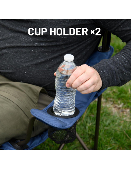 Sillón Loveseat Plegable Timber Ridge para 2 Personas Azul