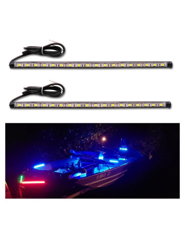 Luces de Navegación LED Botepon Proa Verde y Roja IP67