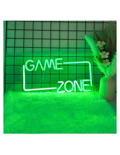 Letrero de Neón LED Adnkwolivt Zona de Juegos Verde 40.64x22.86cm