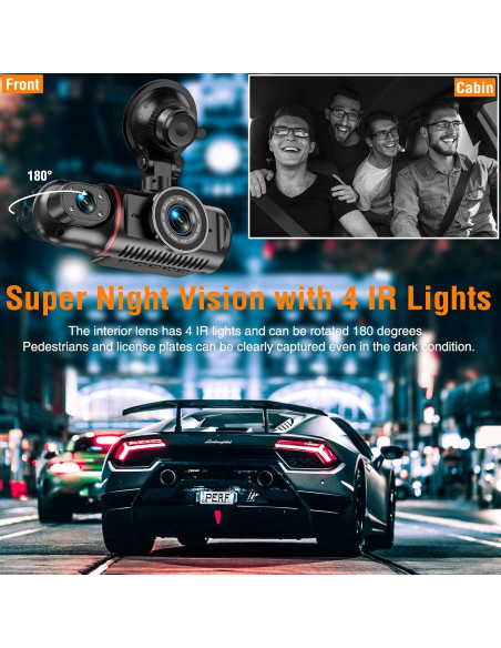 Cámara de tablero dual Vlokda X50 1080P delantera e interior