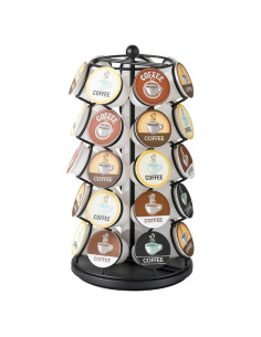 Soporte Giratorio para K Cup Nifty - Organizador Negro 35 Cápsulas