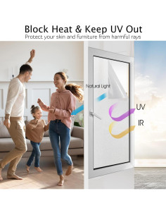 Película de Privacidad HIDBEA 30x198 cm Esmerilada Anti UV 2