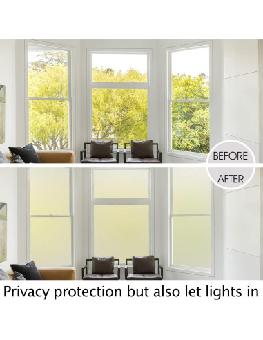 Película de Privacidad HIDBEA 30x198 cm Esmerilada Anti UV