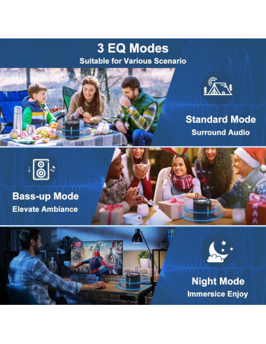 Altavoz Inalámbrico PoP voz 40W Bluetooth 5.3 Impermeable IPX7