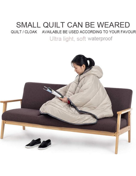 Saco de Dormir Poncho HI SUYI Beige Ultraligero 800g Saco de Dormir Poncho HI SUYI Beige Ultraligero 800g