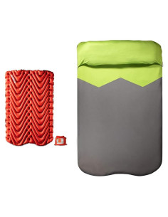 Colchón Inflable Doble V Aislado Klymit para Camping 188x119 cm