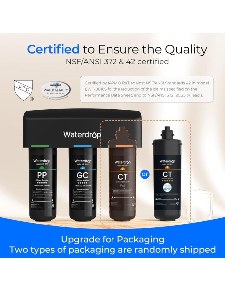 Filtro de Agua Bajo Fregadero Waterdrop WD-TSA-10 8 Etapas