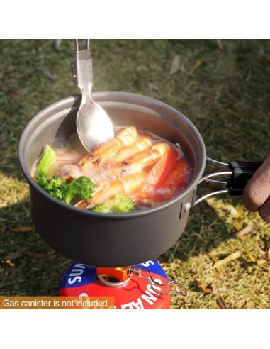 Juego de Utensilios de Cocina para Camping REDCAMP 11 Pcs
