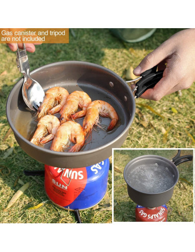 Juego de Utensilios de Cocina para Camping REDCAMP 11 Pcs