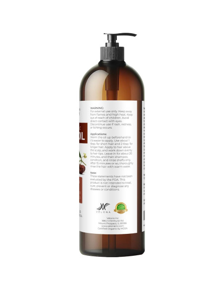 Aceite de Jojoba Orgánico Velona 946 ml - Puro y Natural