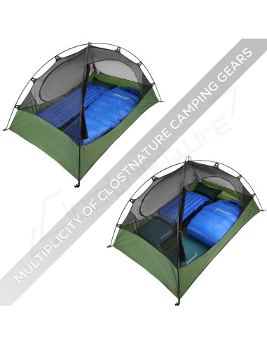 Saco de dormir Clostnature Momia 550g Plumas Negro 1 Persona