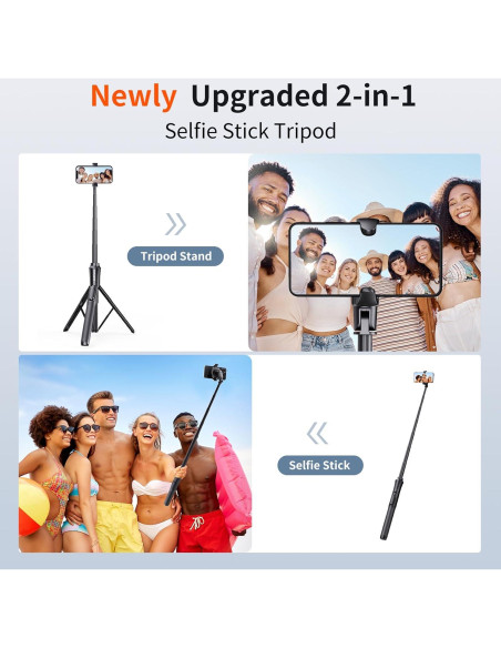 Trípode para Selfies Sensyne 62'' Magnético con Control Remoto