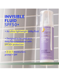 Protector Solar Facial Fluido Invisible Cancer Council SPF50+ 50ml 2