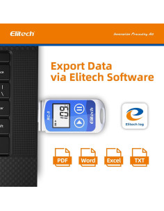 Registrador de Datos de Temperatura Elitech RC-5 5 Paquete 2