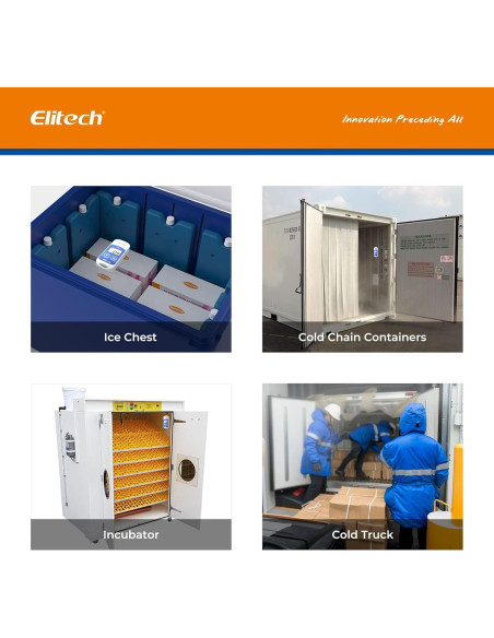 Registrador de Datos de Temperatura Elitech RC-5 5 Paquete