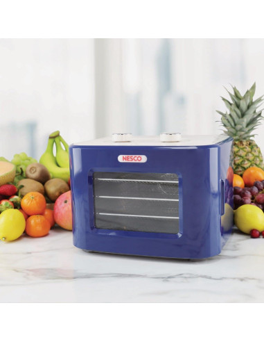 Deshidratador de Alimentos NESCO FD-41B, 4 Bandejas, 400W, Azul