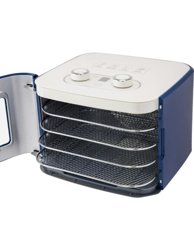 Deshidratador de Alimentos NESCO FD-41B, 4 Bandejas, 400W, Azul