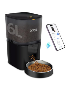 Comedero Automático para Gatos XRG WiFi 6L con Grabadora
