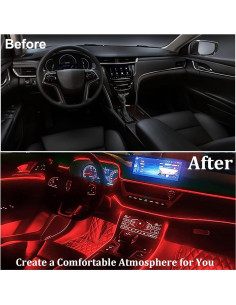 Luces LED de Tira YUGUANG para Interiores de Coche 5 en 1 2