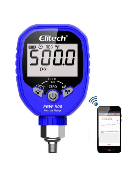 Medidor de Presión Digital Inalámbrico Elitech PGW-500 500 PSI
