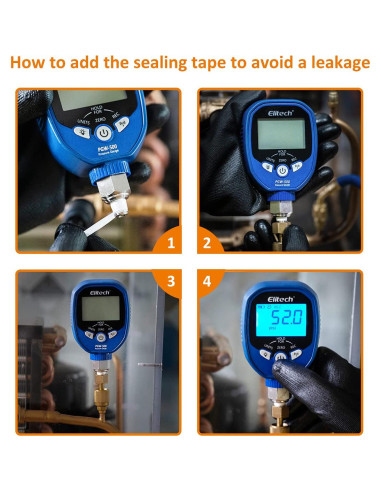 Medidor de Presión Digital Inalámbrico Elitech PGW-500 500 PSI