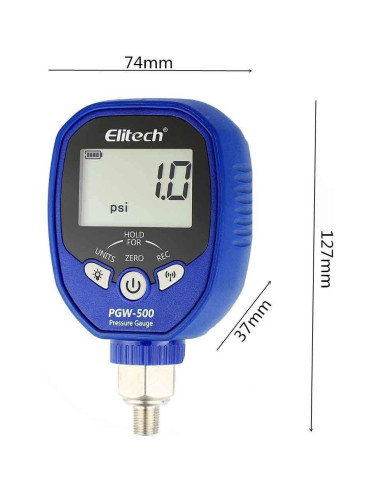 Medidor de Presión Digital Inalámbrico Elitech PGW-500 500 PSI