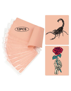 Modacraft 12 Piezas Piel de Práctica para Tatuajes 1.2mm