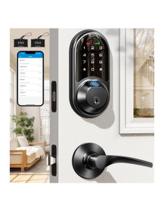 Cerradura Inteligente Veise RZ07B Biométrica con Manijas