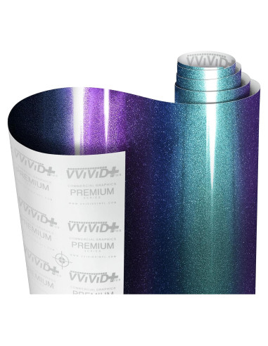 Vinilo VViViD Gloss Metallic Chameleon 0.3m x 1.5m Azul Púrpura