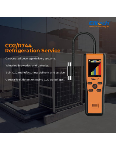 Detector de Fugas de Refrigerante Elitech Inframate C CO2