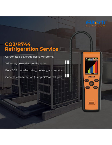 Detector de Fugas de Refrigerante Elitech Inframate C CO2