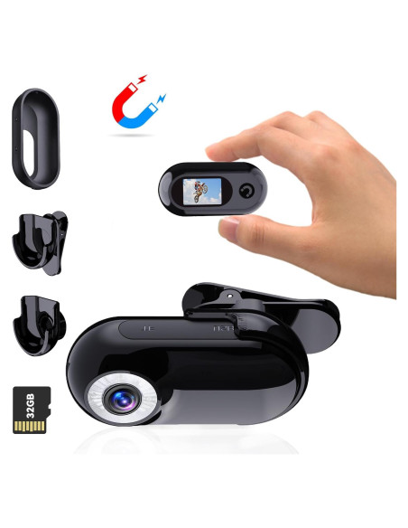 Mini Cámara Corporal 1080P Xilecam M300D con 32GB Mini Cámara Corporal 1080P Xilecam M300D con 32GB