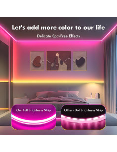 Luces de tira LED RGB 5m TFZBA a prueba de agua con control remoto 2