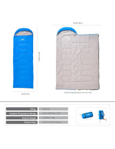 Saco de dormir ligero Nature Link Zoysia-002 1.10kg 8-15C 2