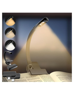 Luz de Libro Recargable Shenzhen Youzhan, 3 Temperaturas, Negro