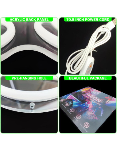 Luz de Neón Zapatilla Deportiva JianJung Verde Dimmable 23.5x40cm